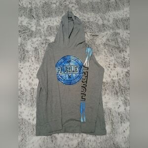 Hurley Gray and Blue Hoodie
